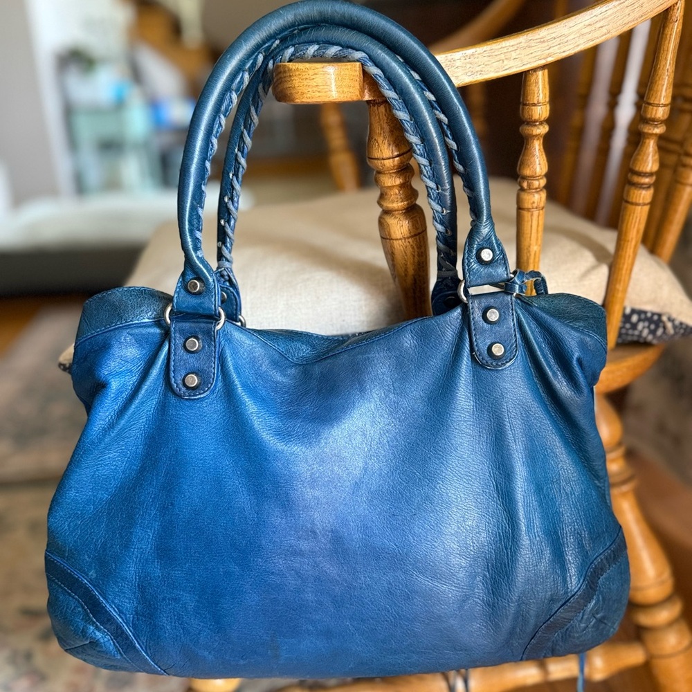 BALENCIAGA 2004 Dark Turquoise Purse (Moto City), Rare Color/HTF - Picture 2 of 16